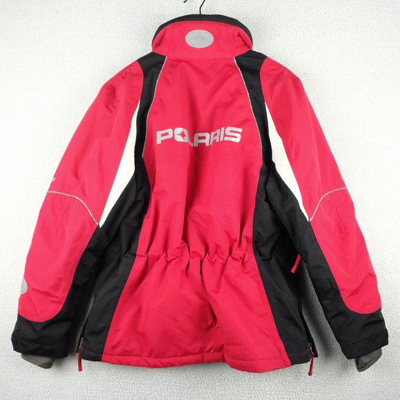 Polaris Winter Jacket Womens Small Red Black Snowmobile Outdoor Hiking - Picture 5 of 12